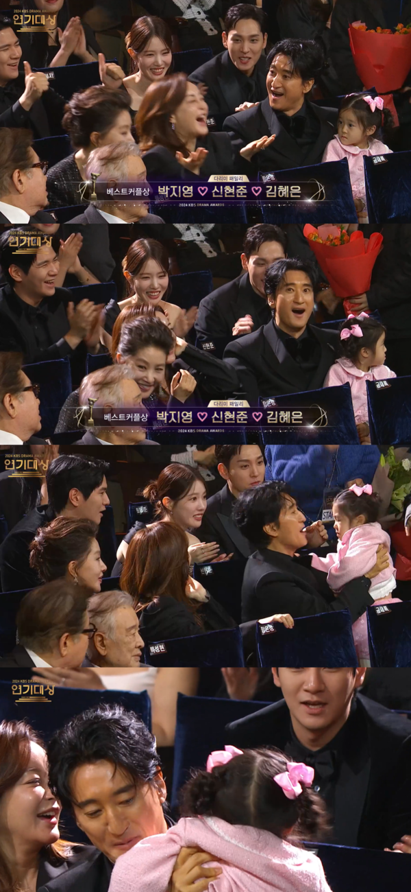 아빠가 자기 두고 나가려고 하자 거부하는 민서 ⓒKBS