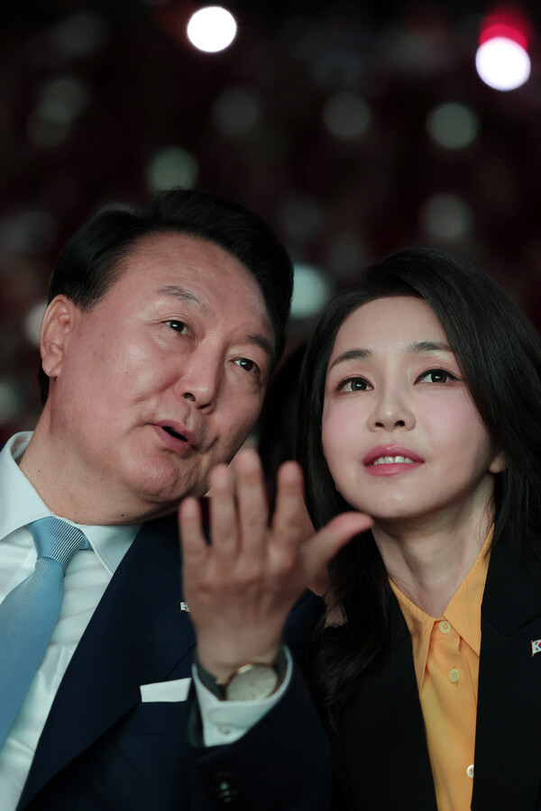 윤석열 대통령과 김건희 여사. ⓒ뉴스1