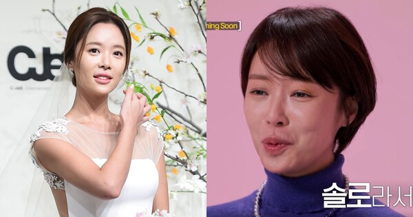 결혼식 때의 황정음(좌), 이혼 후에도 행복한 황정음(우) ⓒ뉴스1, SBSPlus