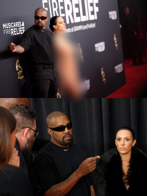 칸예 웨스트, 비앙카 센소리. ⓒGettyimagesKorea