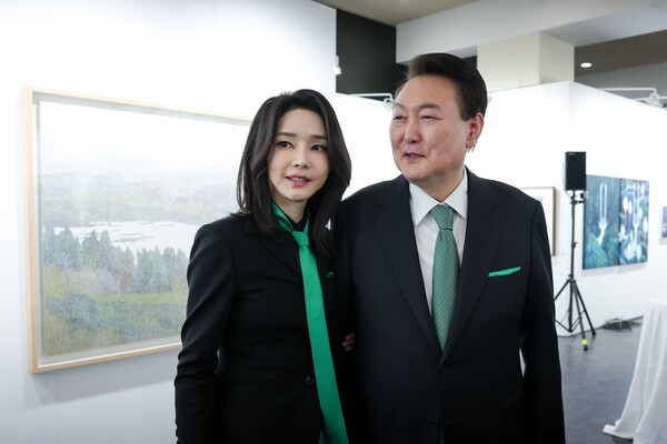 김건희 여사, 윤석열 대통령. ⓒ뉴스1