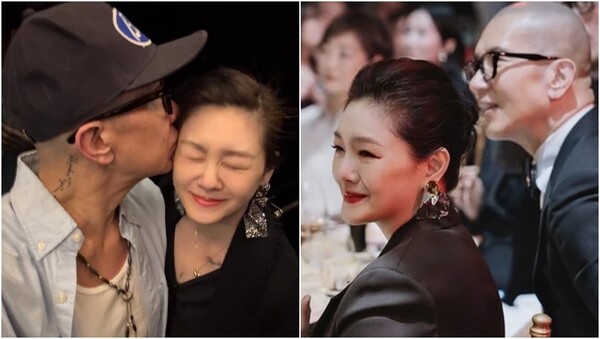 구준엽과&nbsp;고(故) 서희원 부부(왼),&nbsp;대만의 방송 제작자 왕웨이중의 아내 린후이징이 5일 공개한 두 사람의 다정한 모습(오).&nbsp;ⓒ구준엽,&nbsp;린후이징 인스타그램