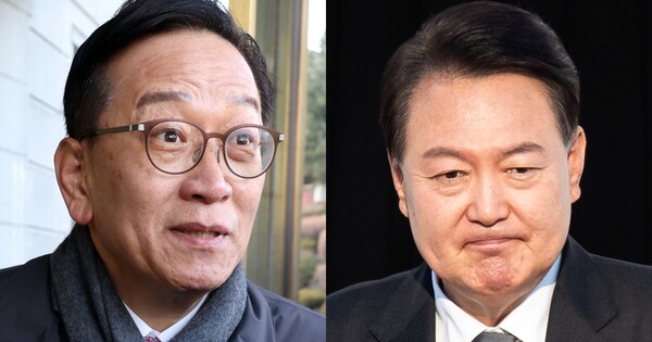 석동현 변호사, 윤석열 대통령. ⓒ뉴스1