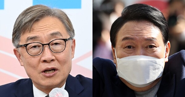 최재형 전 국민의힘 의원(좌), 윤석열 대통령(우). ⓒ뉴스1