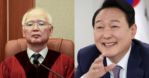 정형식 헌법재판관(좌), 윤석열 대통령(우)&nbsp;ⓒ뉴스1&nbsp;