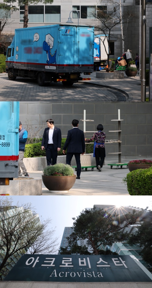 윤 전 대통령 부부 이삿짐, 사저. ⓒ뉴스1