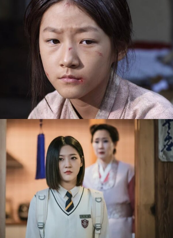 무속인 역할을 맡았던 故 김새론. ⓒ카카오TV, 엣나인 필름