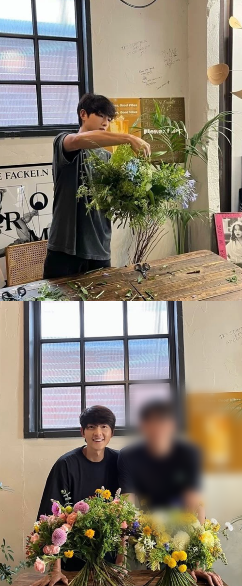 플로리스트가 된 송중기. ⓒ플로리스트 인스타그램