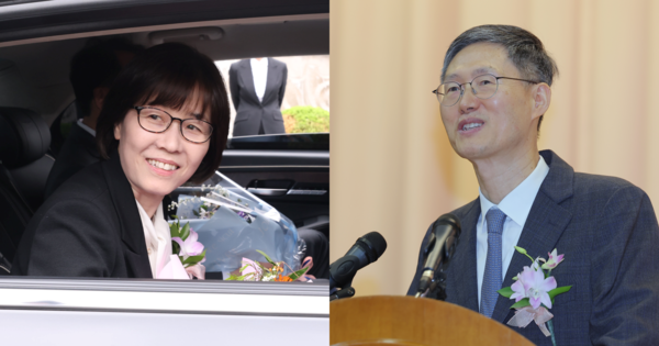 이미선 헌법재판관, 문형배 헌법재판소장 권한대행. ⓒ뉴스1