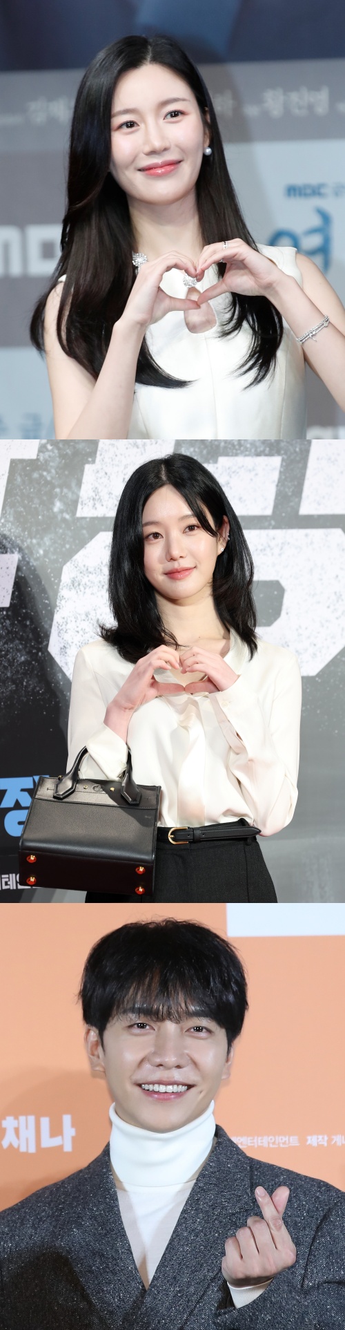 이다인, 이유비, 이승기. ⓒ뉴스1