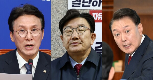 김민석-권성동-윤석열 ⓒ뉴스1