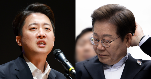 ​이준석 대선 후보, 이재명 대선 후보. ⓒ뉴스1