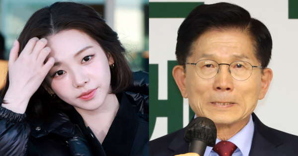 에스파 카리나, 김문수 대선 후보. ⓒ뉴스1