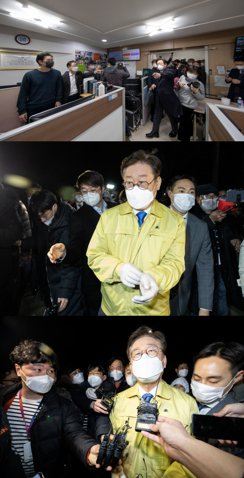 코로나19 당시 신천지 직접 찾아간 이재명 대통령. ⓒ경기도/뉴스1