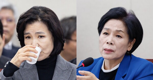 이진숙 방송통신위원장(좌),&nbsp;최민희 더불어민주당 의원(우). ⓒ뉴스1