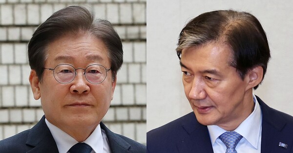 이재명 대통령(좌), 조국 전 조국혁신당 대표. ⓒ뉴스1