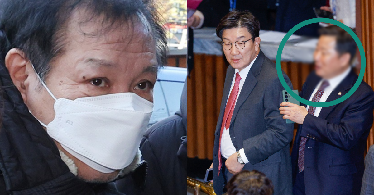 건진법사와 권성동·이철규. ⓒ뉴스1