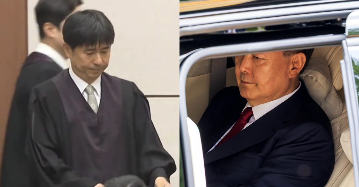 지귀연과 윤석열. ⓒMBC ‘뉴스데스크’ / 뉴스1