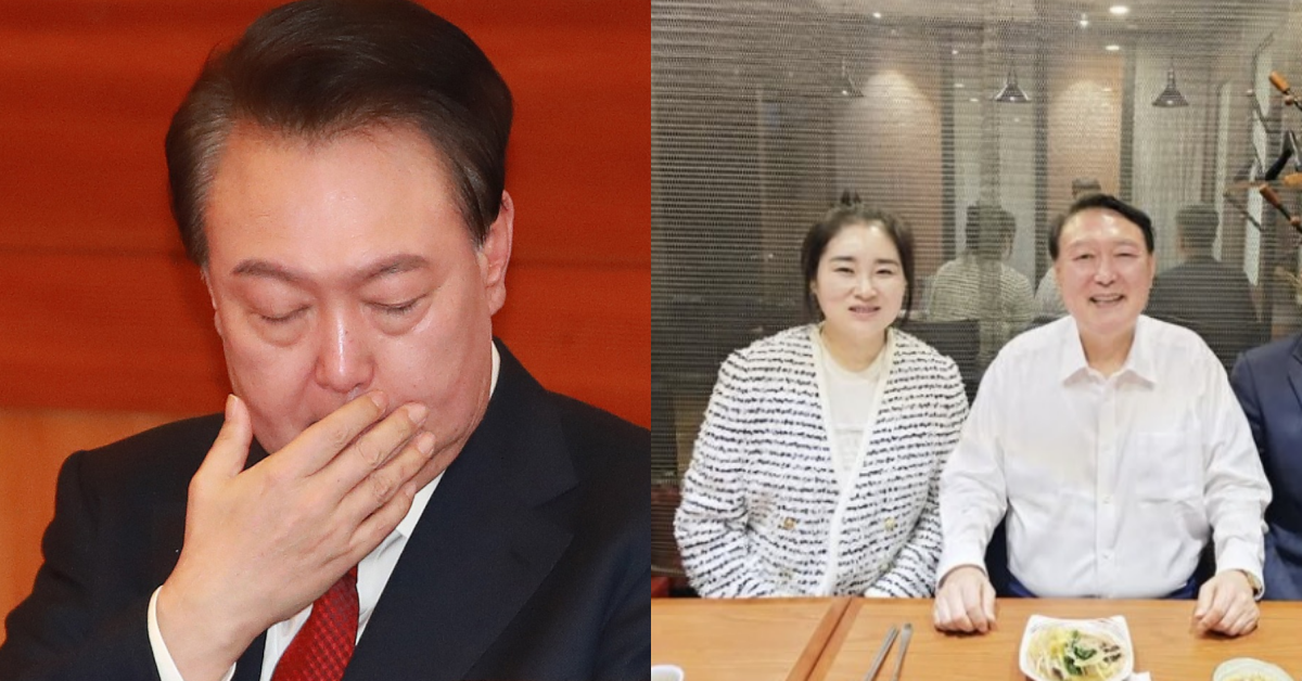 윤석열 전 대통령과 김계리 변호사. ⓒ뉴스1