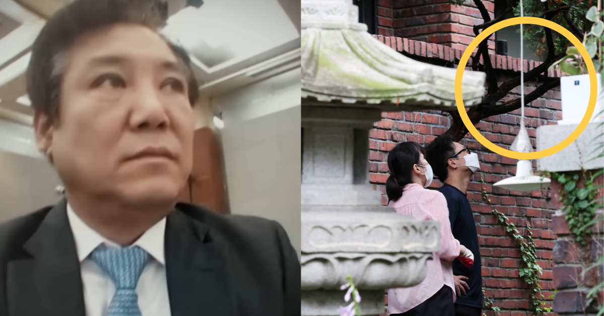 건진법사와 압수수색 중인 전 씨 법당. ⓒSBS ‘그것이 알고싶다’ / 뉴스1