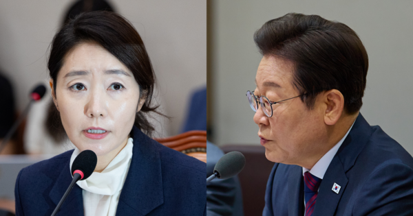 ​강선우 여성가족부 장관 후보자, 이재명 대통령. ⓒ뉴스1