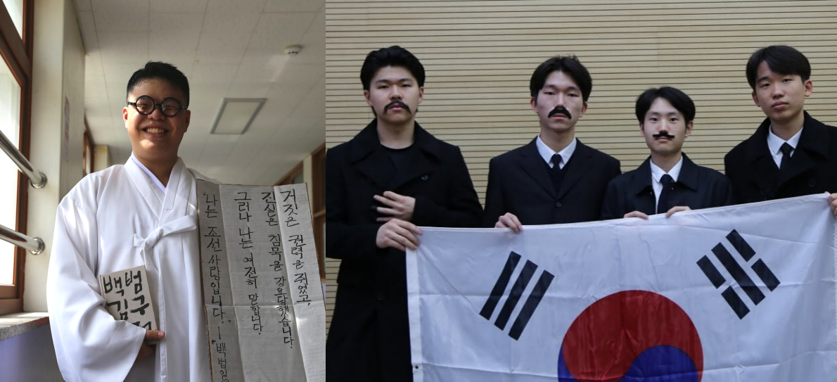 독립운동가를 담아낸 의정부고 졸업사진. ⓒ의정부고 학생자치회 인스타그램