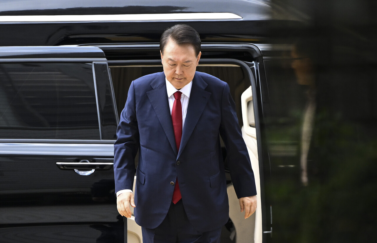 두 번째 영장실질심사 당시 윤석열. ⓒ뉴스1