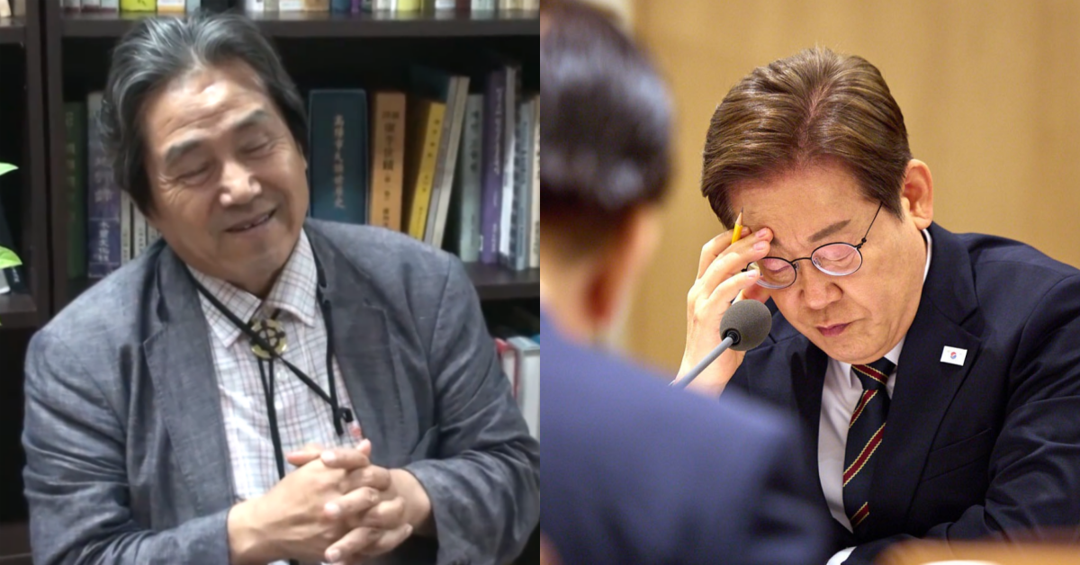 이재명 대통령에게 조국 사면을 요청한 이해학 목사. ⓒ유튜브 채널 ‘서울의소리 VoiceOfSeoul’ / 뉴스1