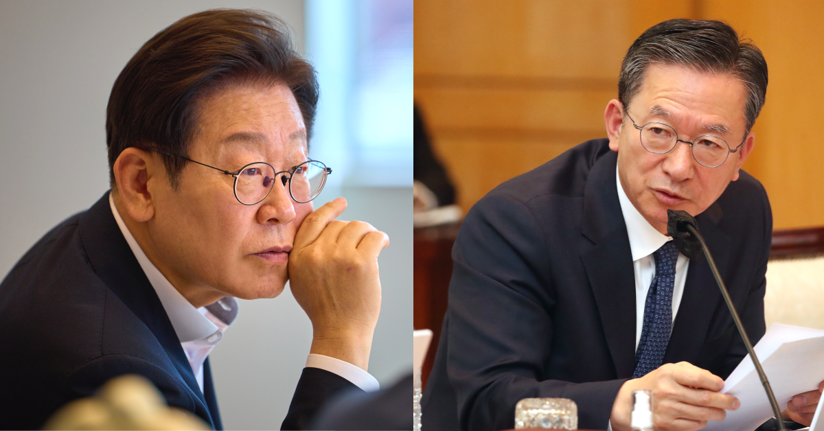 이재명 대통령과 정성호 법무부 장관. ⓒ뉴스1