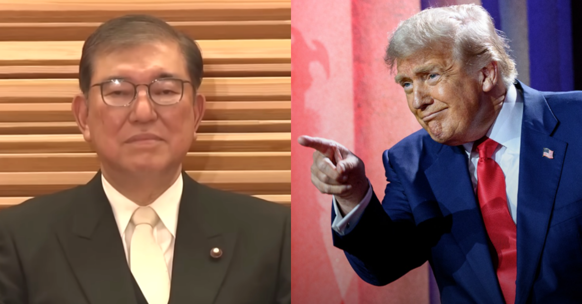 이시바 시게루와 도널드 트럼프. ⓒ유튜브 채널 ‘MBN News’ / 백악관 인스타그램