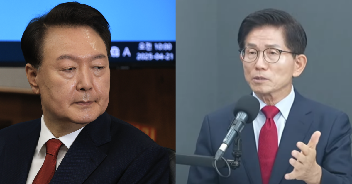 윤석열과 김문수. ⓒ뉴스1 / 유튜브 채널 ‘고성국TV’