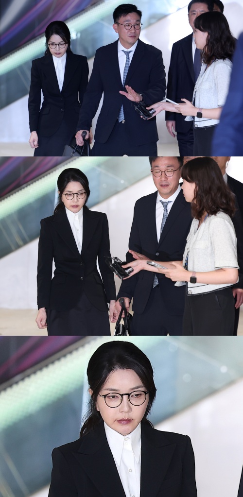 조사 마친 김건희. ⓒ뉴스1