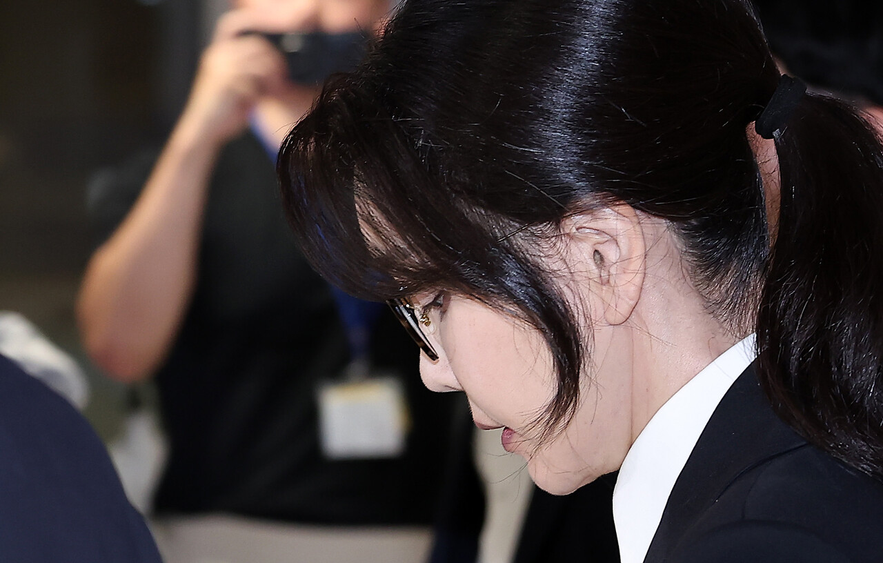특검의 첫 소환 조사에 출석한 김건희. ⓒ뉴스1