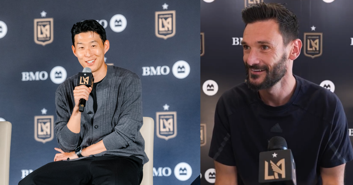 LAFC 유니폼을 입고 재회한 손흥민과 요리스. ⓒLAFC X(구 트위터)