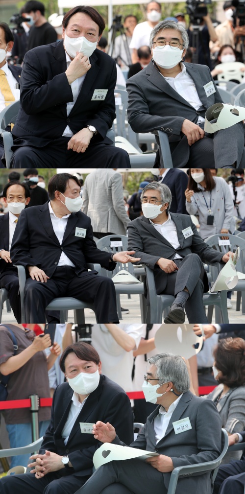이철우 교수와 윤석열 전 대통령. ⓒ뉴스1