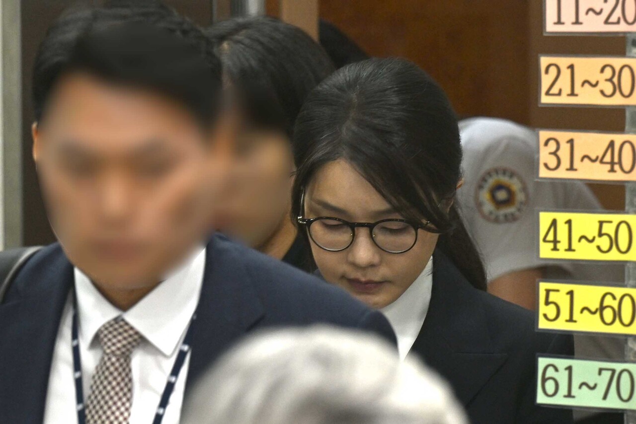 영장실질심사 종료 직후 김건희. ⓒ뉴스1