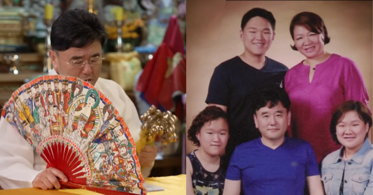 신기가 아이들을 향할 거란 말에 신내림 받는 걸 선택하고 무속인이 된 정호근. ⓒ유튜브 채널 ‘정호근쌤의 인생신당’ / MBC ‘휴먼다큐 사람이 좋다’