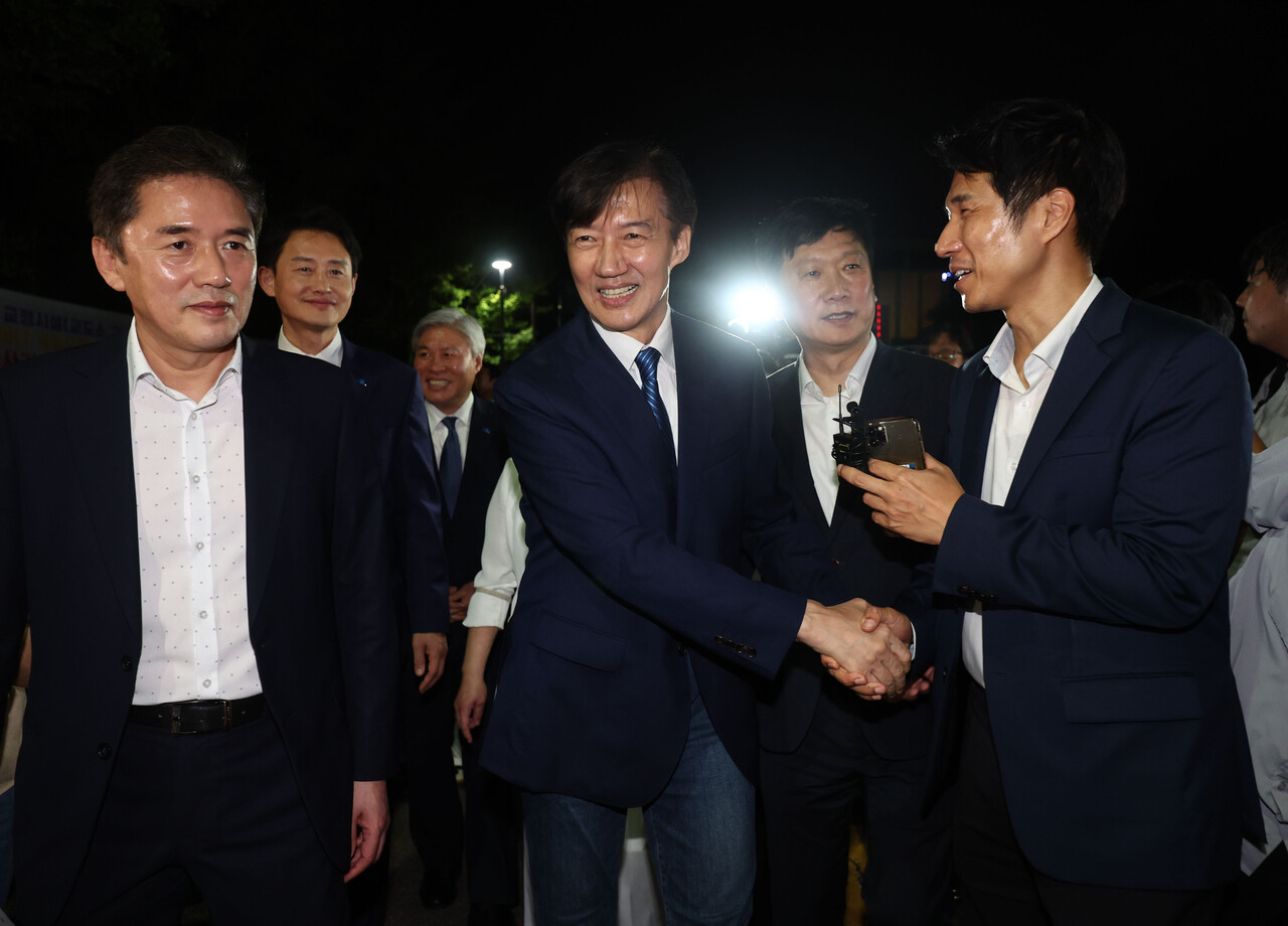 광복절 특별 사면을 받은 조국. ⓒ뉴스1