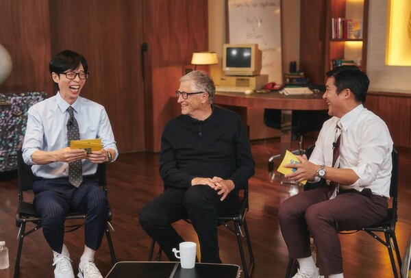 이재명 대통령 보다 빌 게이츠를 먼저 만난 유재석과 조세호. ⓒ'유퀴즈' 인스타그램