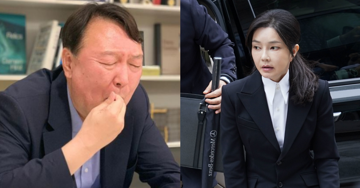 민트초코 먹는 윤석열, 첫 특검 조사에 출석한 김건희. ⓒ토리 인스타그램 / 뉴스1