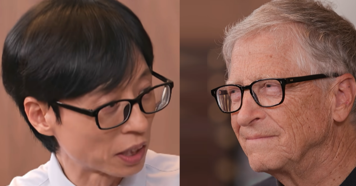 유재석의 “유 퀴즈?”에 “YES”를 외친 빌 게이츠. ⓒ유튜브 채널 ‘유 퀴즈 온 더 튜브’