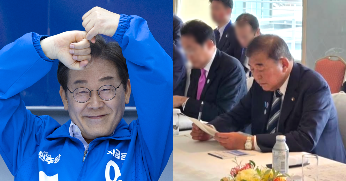 이재명 대통령의 방일 기간 동안 이뤄진 여론조사에서, 반 년 만에 30%대 지지율을 회복한 이시바 총리. ⓒ뉴스1 / 이시바 인스타그램