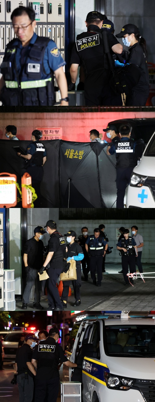 강서구 추락 사고 현장. ⓒ뉴스1