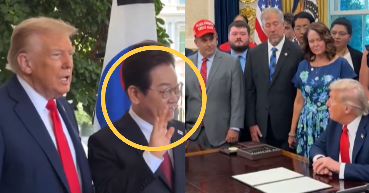 이재명 대통령과 만난 다음 날, 3시간 17분 동안 국무회의를 진행한 트럼프. ⓒ트럼프 인스타그램 / 백악관 인스타그램