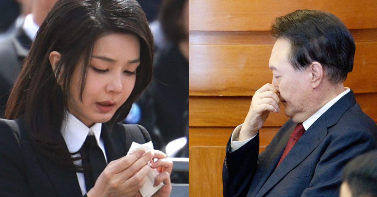 헌정사상 최초의 기록을 날마다 새로 쓰고 있는 김건희-윤석열 부부. ⓒ뉴스1