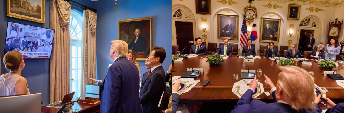 이재명 대통령이 공유한 트럼프 대통령과의 사진들. ⓒ이재명 인스타그램