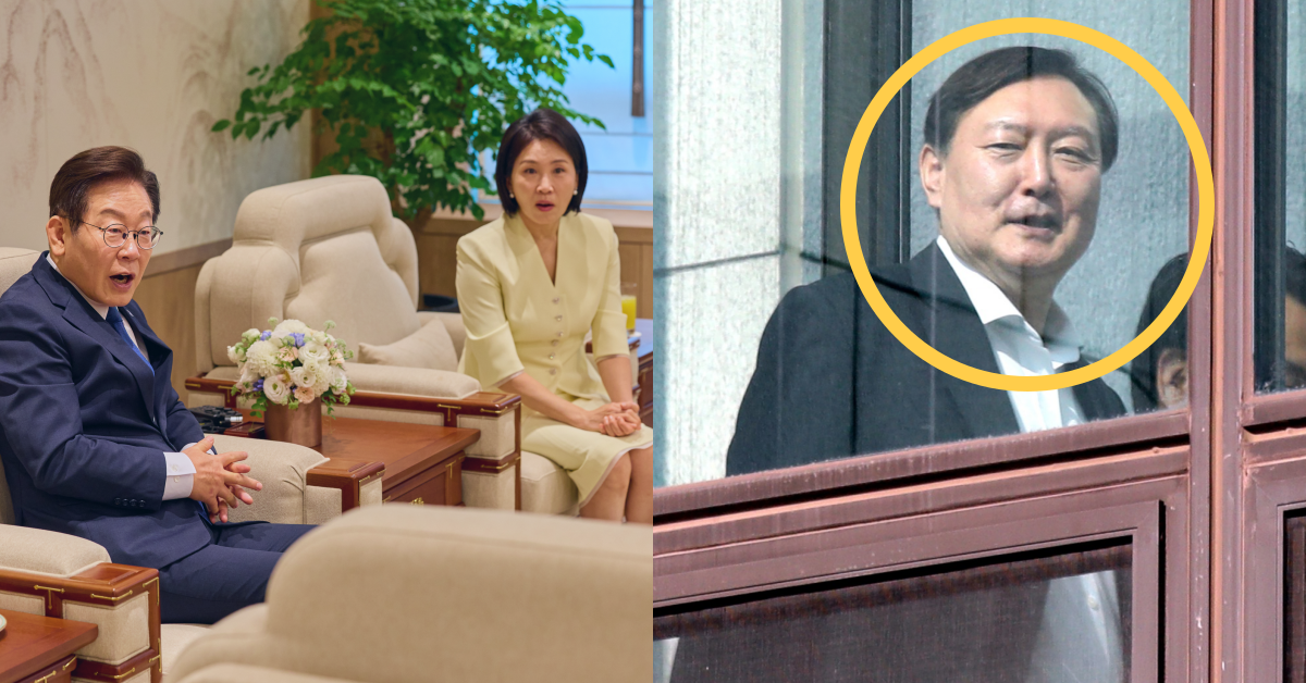 윤석열이 떠난 용산 대통령실, 비밀 통로에 대한 증언이 나왔다. ⓒ이재명 인스타그램 / 뉴스1