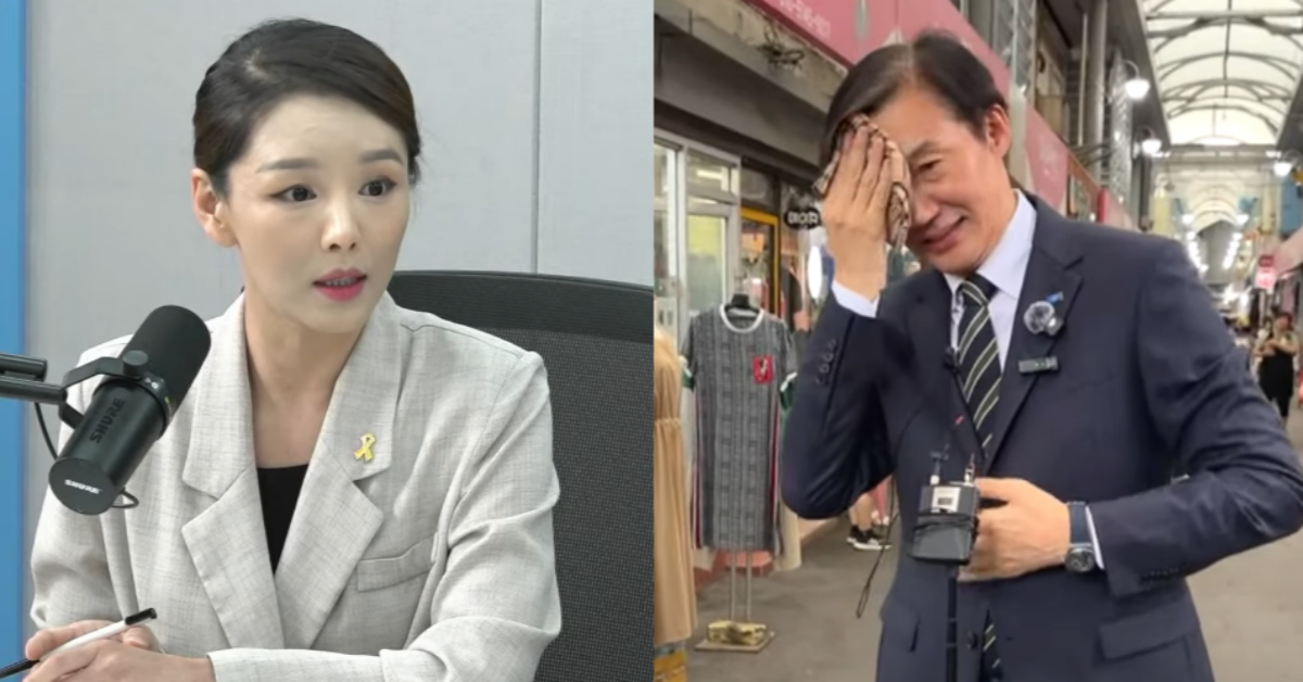 비대위원장 선출 직후 강미정 전 대변인의 탈당 보류 방안 검토를 지시한 조국. ⓒ유튜브 채널 ‘매불쇼’ / 유튜브 채널 ‘조국TV’