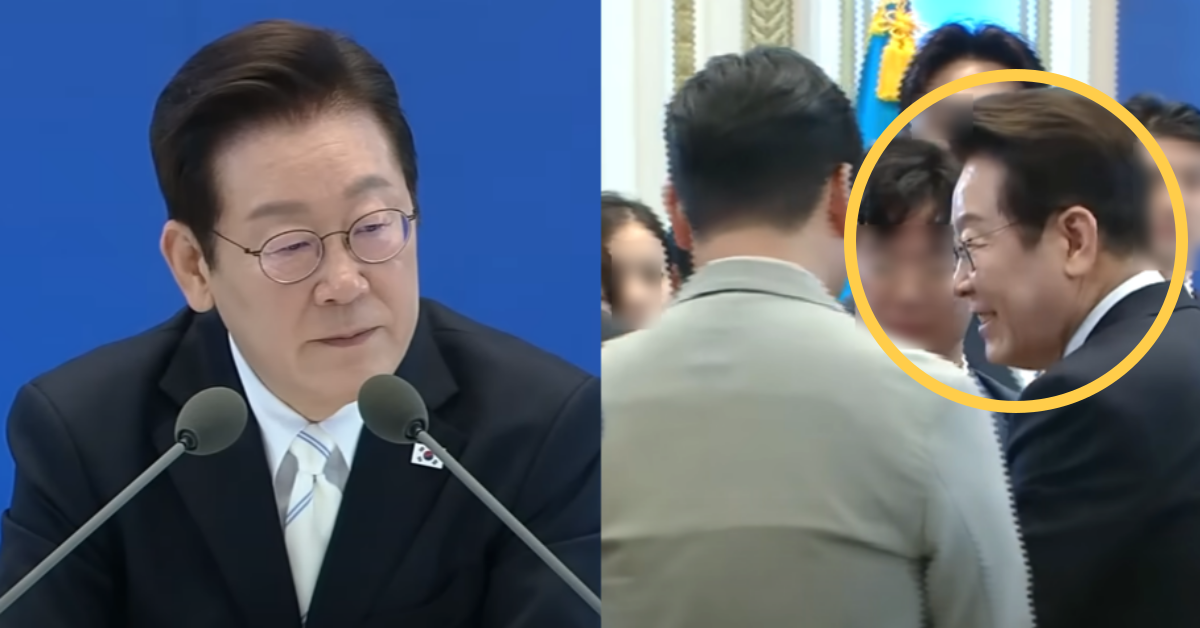 취임 100일 기자회견에서 기자들에게 고마움을 표한 이재명 대통령. ⓒ유튜브 채널 ‘이재명’