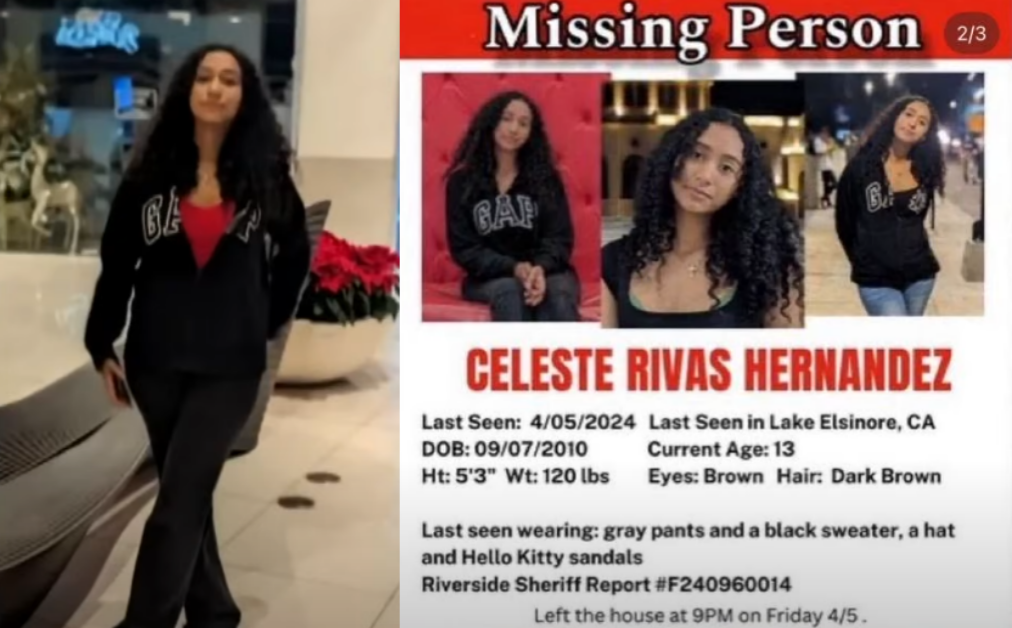 시신의 신원이 2024년 4월 실종된 15세 셀레스테 리바스로 파악됐다. ⓒ유튜브 채널 ‘FOX 11 Los Angeles’